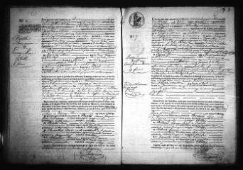 597 vues  - Registre d\'état civil. microfilm des registres des naissances, mariages, décès. (février 1831-décembre 1843) (ouvre la visionneuse)