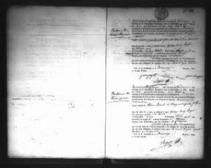 594 vues Registre d'état civil. microfilm des registres des naissances, mariages, décès. (vendémiaire an VI-mars 1817)