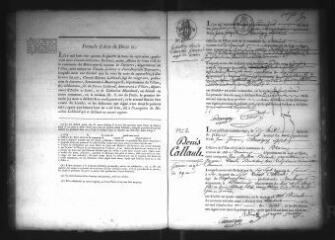 595 vues Registre d'état civil. microfilm des registres des naissances, mariages, décès. (mars 1817-octobre 1838)