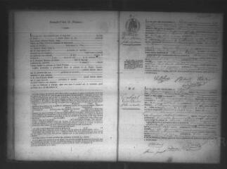 265 vues Registre d'état civil. microfilm des registres des naissances. (février 1863-1864). microfilm des registres des mariages, décès. (1853-1864)