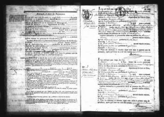 586 vues Registre d'état civil. microfilm des registres des naissances. (1820-juillet 1827)