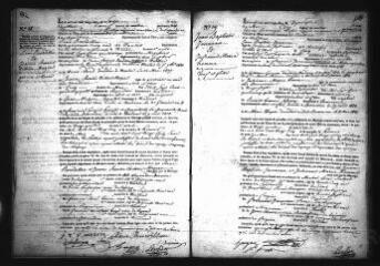 589 vues Registre d'état civil. microfilm des registres des mariages. (mai 1825-juin 1841)