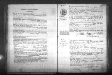 369 vues  - Registre d\'état civil. microfilm des registres des naissances, mariages, décès. (1857-1865) : microfilm des tables décennales. (1793-1862) (ouvre la visionneuse)