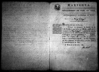 588 vues Registre d'état civil. microfilm des registres des naissances, mariages, décès. (1810-1840)