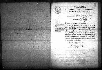 531 vues  - Registre d\'état civil. microfilm des registres des naissances, mariages, décès. (1841-1865) (ouvre la visionneuse)
