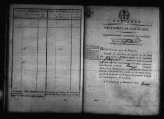728 vues Registre d'état civil. microfilm des registres des naissances, mariages, décès. (1804-1869)
