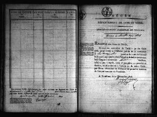 647 vues Registre d'état civil. microfilm des registres des naissances, mariages (1833-1843), décès. (1824-1843). microfilm des registres des naissances. (1843-1866)