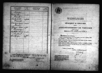 516 vues Registre d'état civil. microfilm des registres des naissances. (1867). microfilm des registres des mariages, décès. (1843-1867)