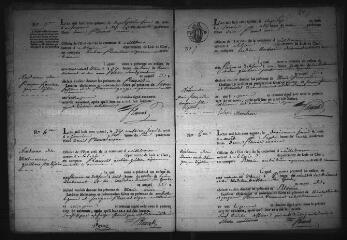 585 vues  - Registre d\'état civil. microfilm des registres des naissances, mariages, décès. (1815-ocrobre 1834) (ouvre la visionneuse)