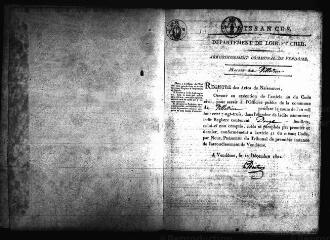 635 vues Registre d'état civil. microfilm des registres des naissances, mariages, décès. (1823-1840). microfilm des registres des naissances. (1841-avril 1851)