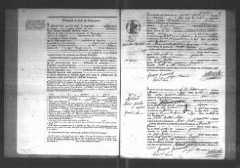 373 vues  - Registre d\'état civil. microfilm des registres des naissances, mariages, décès. (1835-1865) (ouvre la visionneuse)