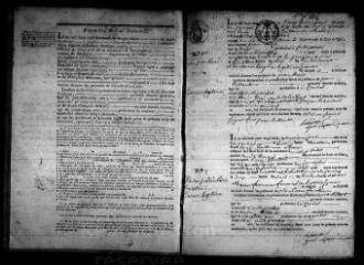 681 vues Registre d'état civil. microfilm des registres des naissances, mariages, décès. (1823-1867)