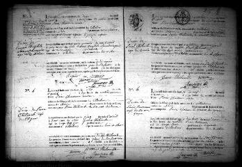 584 vues Registre d'état civil. microfilm des registres des naissances, mariages, décès. (mars 1818-1842)