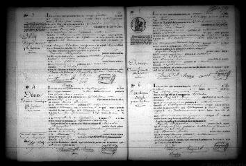 414 vues  - Registre d\'état civil. microfilm des registres des naissances, mariages, décès. (1843-1862) (ouvre la visionneuse)