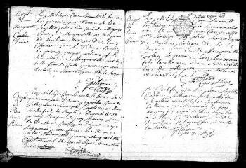 625 vues Registre d'état civil. microfilm des registres des baptêmes, mariages , sépultures. (1773-1793) : registres des naissances, mariages, décès. (1793-1832