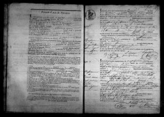 503 vues Registre d'état civil. microfilm des registres des naissances, mariages, décès. (1833-1867) : microfilm des tables décennales. (1793-1872)