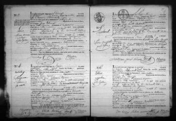 667 vues Registre d'état civil. microfilm des registres des naissances, mariages, décès. (1827-1865)