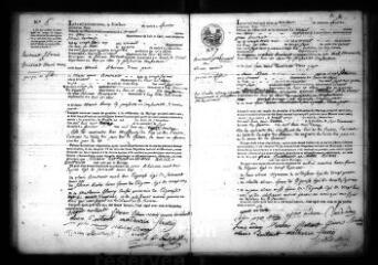 593 vues  - Registre d\'état civil. microfilm des registres des naissances, mariages, décès. (février 1813-juillet 1825) (ouvre la visionneuse)