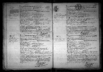 596 vues Registre d'état civil. microfilm des registres des naissances, mariages, décès. (juillet 1825-octobre 1837)