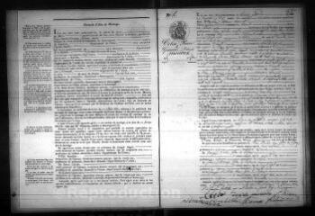 474 vues Registre d'état civil. microfilm des registres des naissances, mariages, décès. (1851-1862)