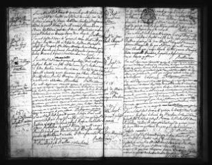 592 vues Registre d'état civil. microfilm des registres des février 1775-1792) : microfilm des registres des naissances, mariages, décès. (1793-nivôse an VIII)