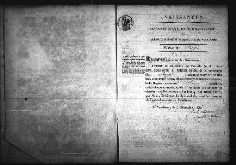 563 vues Registre d'état civil. microfilm des registres des naissances, décès. (1833-1852)
