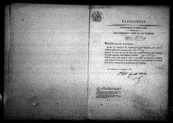 430 vues  - Registre d\'état civil. microfilm des registres des naissances, mariages. (1853-1872) (ouvre la visionneuse)