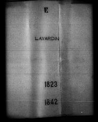 464 vues  - Registre d\'état civil. microfilm des registres des naissances, mariages, décès. (1823-1842) (ouvre la visionneuse)