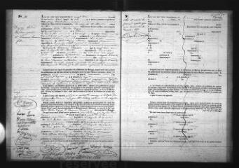 392 vues Registre d'état civil. microfilm des registres des décès. (1851-1852) : microfilm des registres des naissances, mariages, décès. (1852-1865)