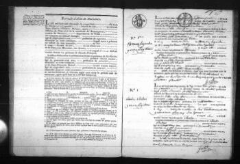 731 vues  - Registre d\'état civil. microfilm des registres des naissances, mariages, décès. (1824-1845) (ouvre la visionneuse)