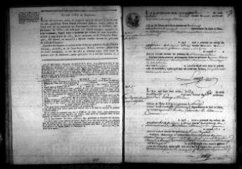 514 vues  - Registre d\'état civil. microfilm des registres des naissances, mariages, décès. (1813-1832) (ouvre la visionneuse)