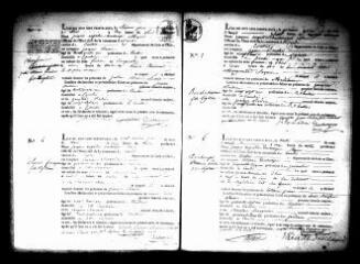 700 vues Registre d'état civil. microfilm des registres des naissances, mariages, décès. (1832-1862)