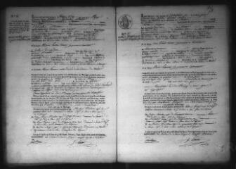 588 vues  - Registre d\'état civil. microfilm des registres des naissances, mariages, décès. (avril 1815-1838) (ouvre la visionneuse)