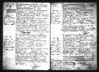 766 vues  - Registre d\'état civil. microfilm des registres des naissances, mariages, décès. (octobre 1826-1867) : microfilm des tables décennales. (1802-1862) (ouvre la visionneuse)