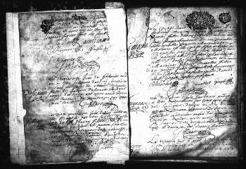 630 vues Registre d'état civil. microfilm des registres des baptêmes, mariages, sépultures. (1693-1792).registres des naissances, mariages, décès. (1793-brumaire an VII)