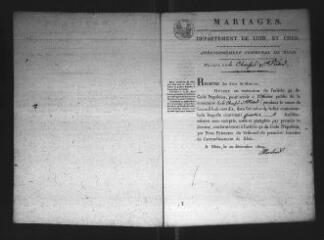 596 vues Registre d'état civil. microfilm des registres des naissances, mariages, décès. (1810-février 1834)