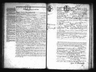 581 vues  - Registre d\'état civil. microfilm des registres des naissances, mariages, décès. (mai 1828-1842). microfilm des registres des naissances. (1843-1864) (ouvre la visionneuse)