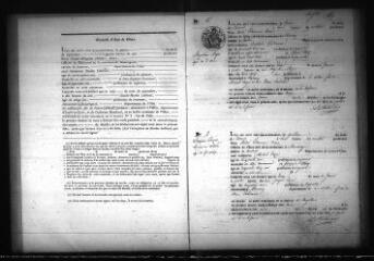 477 vues  - Registre d\'état civil. microfilm des registres des naissances, mariages, décès. (1848-1862) (ouvre la visionneuse)