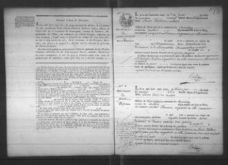 583 vues  - Registre d\'état civil. microfilm des registres des naissances, mariages, décès. (1811-janvier 1829) (ouvre la visionneuse)