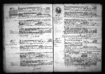564 vues Registre d'état civil. microfilm des registres des naissances, mariages, décès. (octobre 1814-1834)