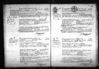 579 vues Registre d'état civil. microfilm des registres des naissances, mariages, décès. (août 1818-1834)
