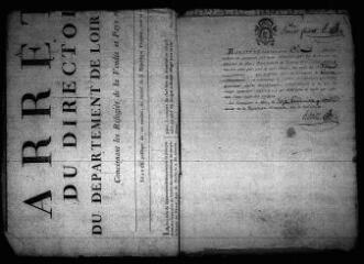 606 vues  - Registre d\'état civil. microfilm des registres des naissances, mariages, décès. (vendémiaire an IV-1839) (ouvre la visionneuse)