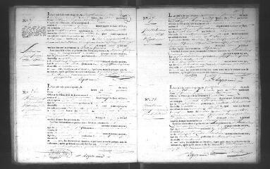 583 vues Registre d'état civil. microfilm des registres des naissances, mariages, décès. (juillet 1821-février 1833)