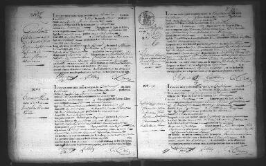 583 vues Registre d'état civil. microfilm des registres des naissances, mariages, décès. (février 1833-juillet 1844)