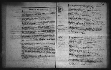 530 vues  - Registre d\'état civil. microfilm des registres des naissances, mariages, décès. (1839-1865) (ouvre la visionneuse)