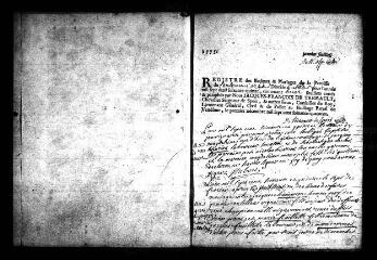 621 vues Registre d'état civil. microfilm des registres des baptêmes, mariages, sépultures. (1775-1792) : microfilm des registres des naissances, mariages, décès. (1793-1822)