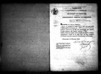 493 vues Registre d'état civil. microfilm des registres des naissances, mariages, décès. (1845-1865)