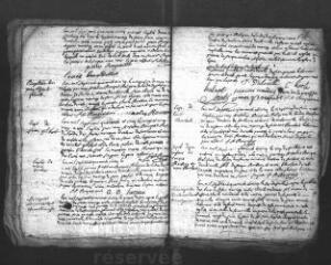 587 vues  - Registre d\'état civil. microfilm des registres des baptêmes, mariages, sépultures. (mai 1745-1792). microfilm des registres des naissances, mariages, décès. (1793-nivôse an III) (ouvre la visionneuse)