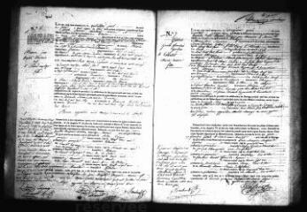644 vues Registre d'état civil. microfilm des registres des naissances, mariages, décès. (1836-1862)