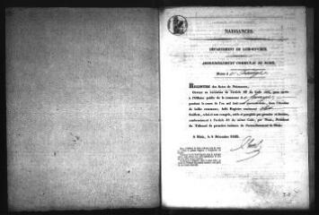 451 vues Registre d'état civil. microfilm des registres des naissances, mariages, décès. (1843-1865)
